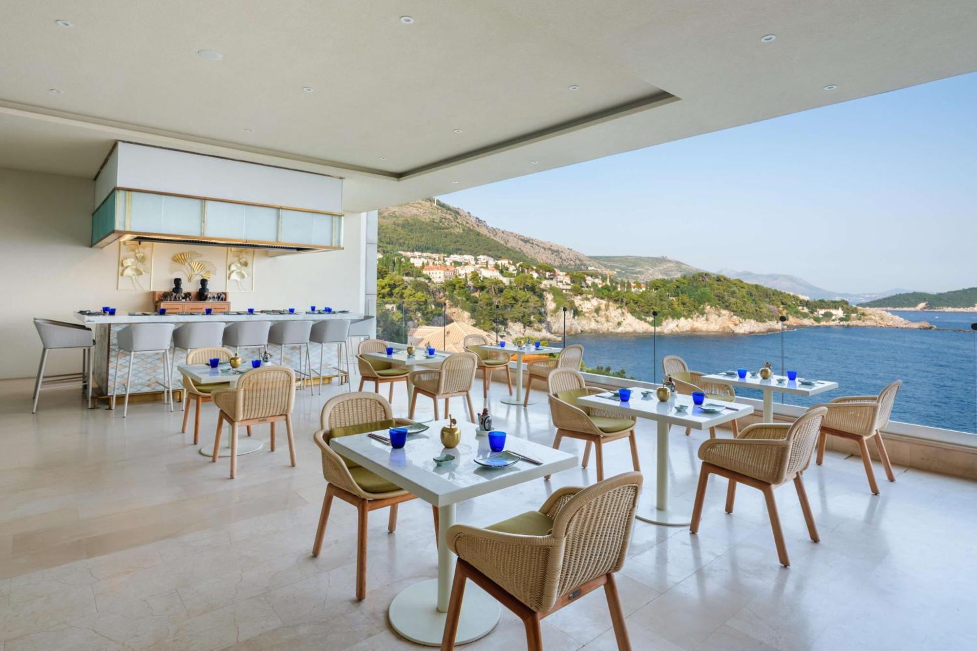 Rixos Premium Dubrovnik Hotel Bagian luar foto The restaurant