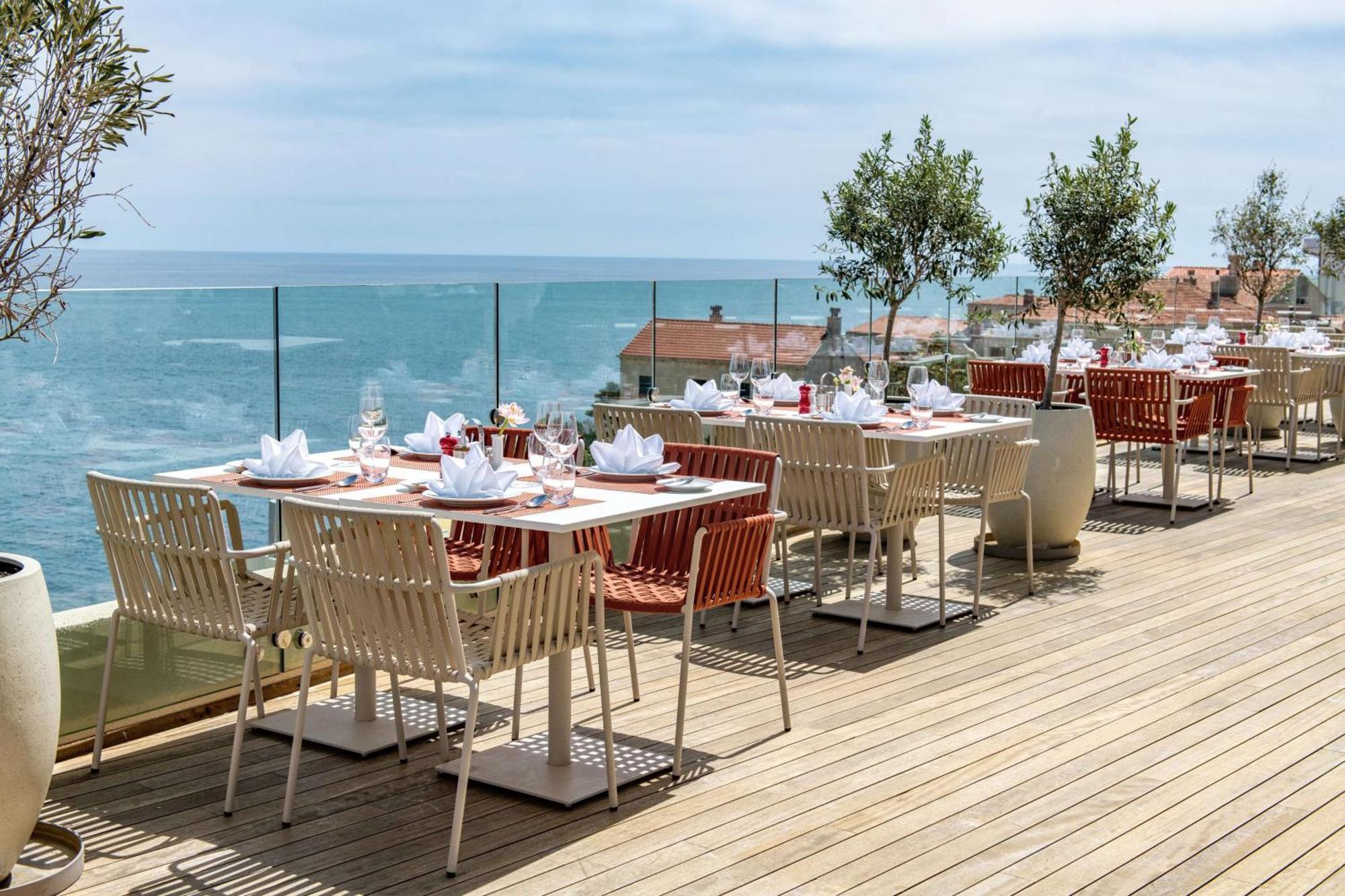 Rixos Premium Dubrovnik Hotel Bagian luar foto The restaurant